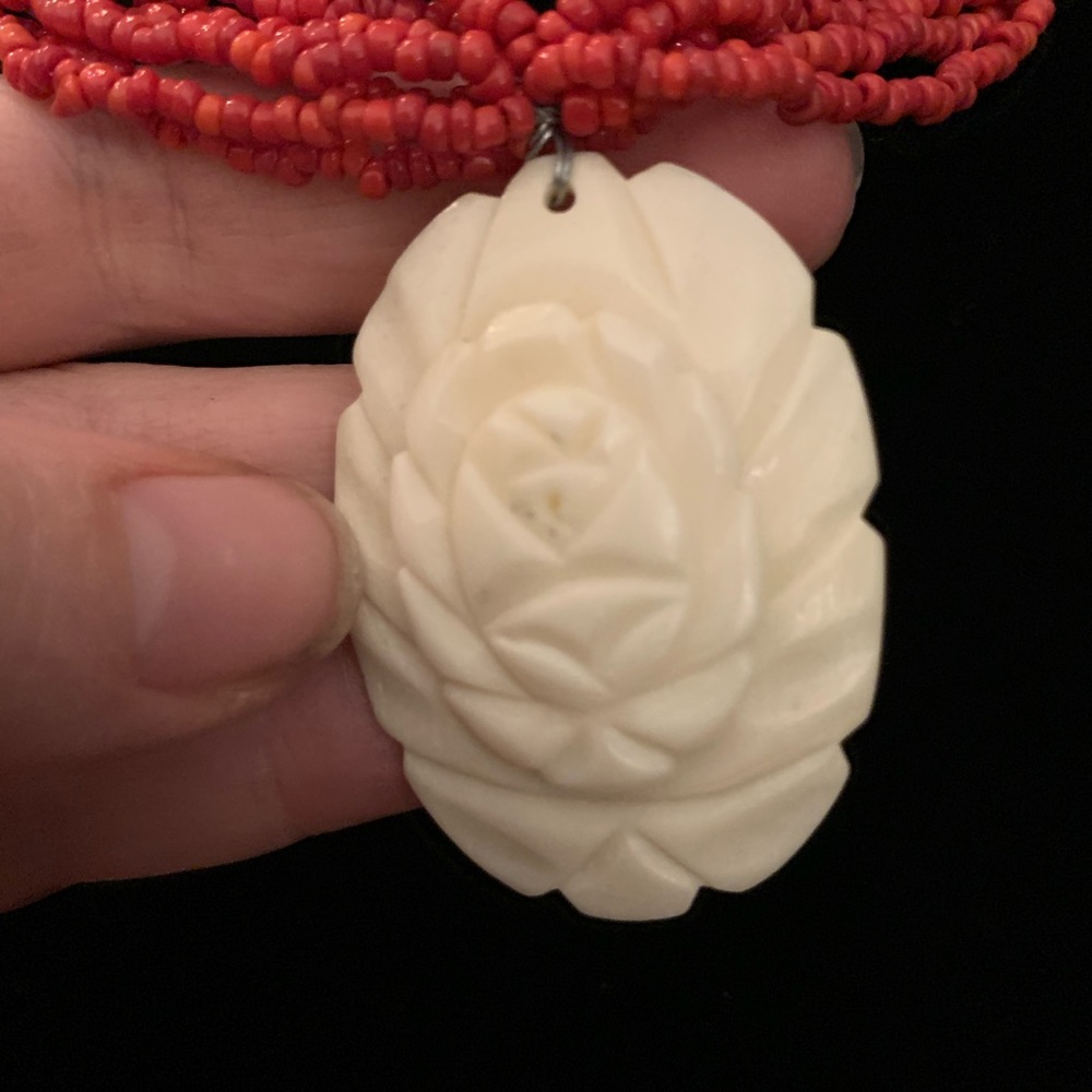 Vintage NEW Catherine Stein Coral Necklace - Picture 5 of 14